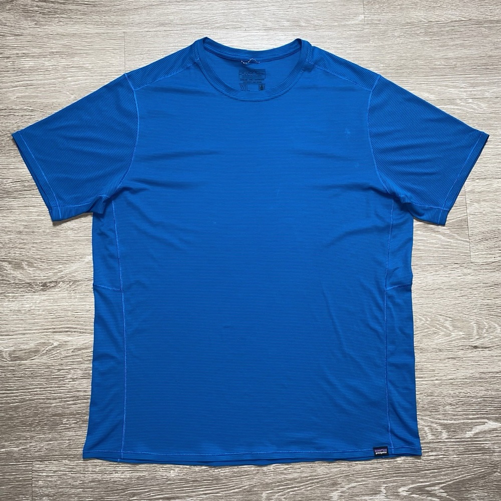 Patagonia Capilene Base Layer Shirt Men's XL Blue Lightweight Hike Outdoor READ